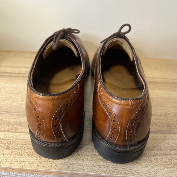 FootJoy Brown Leather Oxford Golf Shoes Size 9 Style 55202 - Picture 3 of 6